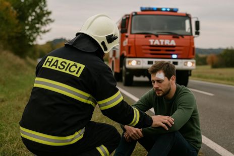 Hasič v ponehodovém procesu 